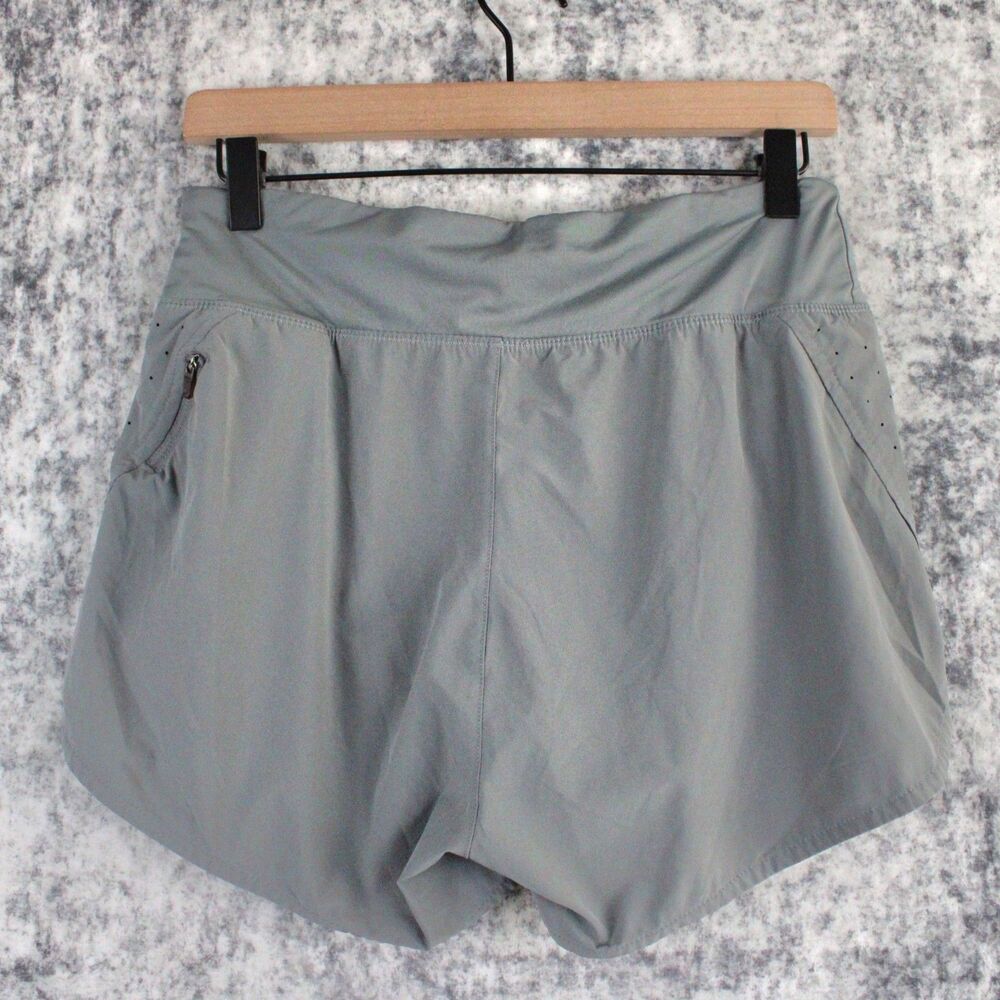 NIKE Womens M Running Shorts Eclipse 3" Brief Lined Gray Gym Workout CZ9580-084 - Picture 7 of 11